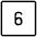 Number Six Square Icon from Ultimate Light Set