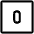 Number Zero Square Icon from Ultimate Regular Set