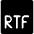 File Rtf 1 Icon from Ultimate Bold Set