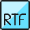 File Rtf 1 Icon from Ultimate Colors Set