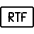 File Rtf Icon from Ultimate Light Set