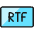 File Rtf icon - Free transparent PNG, SVG. No sign up needed.