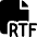 Office File Rtf 1 Icon from Ultimate Bold Set