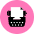 Typewriter Icon from Kameleon Pop Set