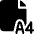 Paper Sizes A4 Icon from Ultimate Bold Set