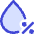 Droplet Humidity Percentage Icon from Core Duo Set