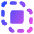 Pathfinder Square Intersect Icon from Core Gradient Set