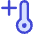 Thermometer Positive Icon from Core Duo Set