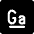 Gallium Icon from Ultimate Bold Set