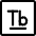 Terbium Icon from Ultimate Regular Set