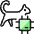 Pet Tracking Cat Chip Icon from Ultimate Colors Set