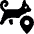 Pet Tracking Cat Location Icon from Ultimate Bold Set