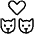 Cat Couple Icon from Ultimate Light Set