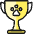 Pets Paw Trophy Icon from Ultimate Colors Set