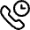 Phone Actions Clock Icon from Ultimate Regular Set