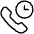 Phone Actions Clock Icon from Ultimate Light Set