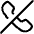 Phone Actions Off Icon from Ultimate Regular Set