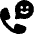 Phone Actions Smile 1 Icon from Ultimate Bold Set