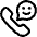 Phone Actions Smile Icon from Ultimate Regular Set