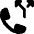Phone Actions Split 1 Icon from Ultimate Bold Set