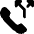 Phone Actions Split Icon from Ultimate Bold Set