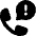 Phone Actions Warning 1 Icon from Ultimate Bold Set
