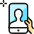 Phone Selfie Front Icon from Ultimate Colors Set