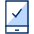 Mobile Phone Check Icon from Cyber Duotone - Free Set