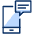 Mobile Phone Text Icon from Cyber Duotone - Free Set