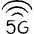 Cellular Network Wifi 5g Icon from Freehand Line - Free Set