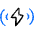 Charging Flash Wave Icon from Freehand Duotone - Free Set