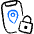 Mobilephone Action Location Lock Icon from Freehand Duotone - Free Set