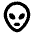 Alien Bold Icon from Phosphor Bold Set