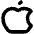 Apple Logo Bold Icon from Phosphor Bold Set | Free Download as SVG Vector and Transparent PNG | Streamline icons