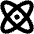 Atom Bold Icon from Phosphor Bold Set
