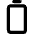 Battery Vertical Empty Bold Icon from Phosphor Bold Set | Free Download as SVG Vector and Transparent PNG | Streamline icons