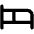 Bed Bold Icon from Phosphor Bold Set