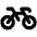 Bicycle Bold Icon from Phosphor Bold Set