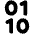 Binary Bold Icon from Phosphor Bold Set