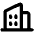 Buildings Bold Icon from Phosphor Bold Set