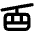 Cable Car Bold Icon from Phosphor Bold Set