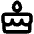 Cake Bold Icon from Phosphor Bold Set