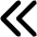 Caret Double Left Bold Icon from Phosphor Bold Set