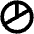 Chart Pie Bold Icon from Phosphor Bold Set