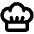 Chef Hat Bold Icon from Phosphor Bold Set