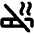 Cigarette Slash Bold Icon from Phosphor Bold Set
