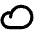Cloud Bold Icon from Phosphor Bold Set