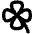 Clover Bold Icon from Phosphor Bold Set