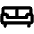 Couch Bold Icon from Phosphor Bold Set