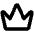 Crown Simple Bold Icon from Phosphor Bold Set